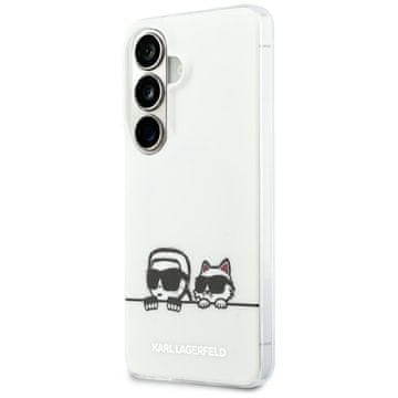Karl Lagerfeld IML Peekaboo Karl&Choupette MagSafe maskica za Samsung Galaxy S26 prozirna