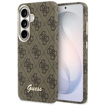 Guess 4G Script MagSafe maskica za Samsung Galaxy S26 smeđa