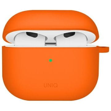 UNIQ Uniq Futrola Za Nexo Airpods 4 S Kukama Za Uši Od Silikona Za Apple Green I Volt Narančaste