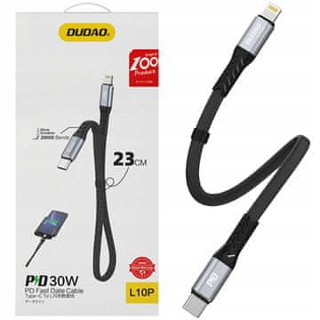DUDAO Dudao Lightning Kabel Usb-C Pd 20W Za Iphone Ipad 0,23M Brzi