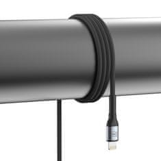 3M Dodaci - 3mk Hyper kabel N-SERIES A na Lightning 1m QC 3.0 5V/2.4A 12W Crni