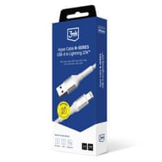 3M Dodaci - 3mk Hyper kabel N-SERIES A na Lightning 2m QC 3.0 5V/2.4A 12W Bijeli