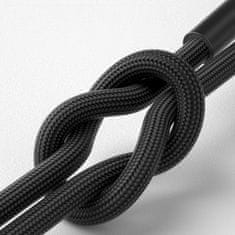 3M Dodaci - 3mk Hyper kabel N-SERIES A na Lightning 1m QC 3.0 5V/2.4A 12W Crni