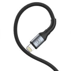 3M Dodaci - 3mk Hyper kabel N-SERIES A na Lightning 1m QC 3.0 5V/2.4A 12W Crni