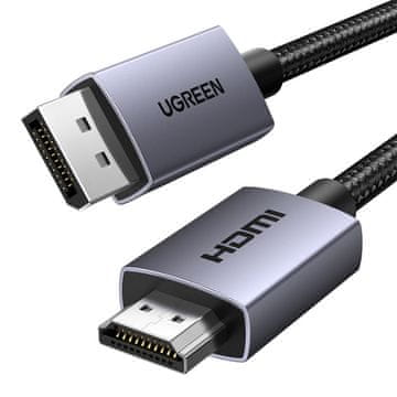 Ugreen Displayport-Hdmi Kabel 2M Za Računalni Monitor 4K Tv