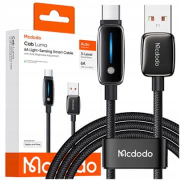 Mcdodo MCDODO kabel punjač USB-A na USB-C brzo punjenje za iPhone tip C 1M LED