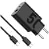 Motorola Motorola Turbopower 50W Dvostruki Usb-C Zidni Punjač S Telefonskim Kabelom