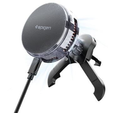 Spigen Spigen Magnetski Auto Punjač Za Automobile S Ventilatorom I Bežičnim Punjačem 25 W Za Magsafe