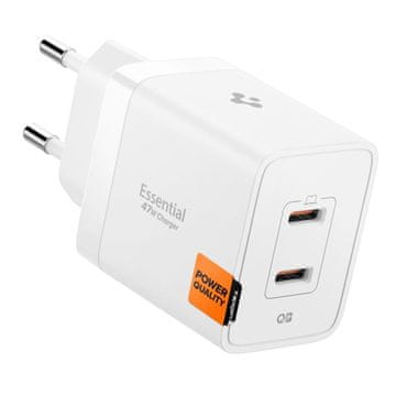 Spigen Spigen Essential 47W 2-Portni Zidni Punjač Za Iphone I Samsung
