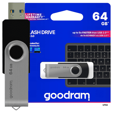 GoodRam Usb Flash Drive 64 Gb Usb 3.2 Za Računalo Windows Mac Brzi Prijenos Podataka