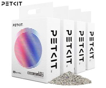 PetKit Mixed Cat Litter 5u1 set miješanog posip za mačke/pijesak, prirodni materijali, 4x