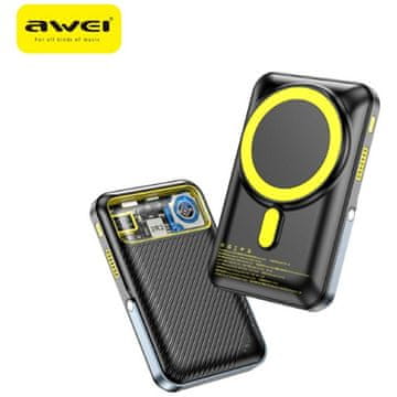 Awei Awei Powerbank Pa-10 10000Mah Induktivni Magsafe Za Brzo Punjenje Telefona