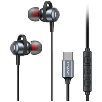 USAMS EP-48 USB-C stereo slušalice s efektom tamnjenja