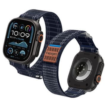 Spigen WBF0 REMENICA ZA APPLE WATCH 8 / 9 / 10 / 11 / SE / ULTRA (44 / 45 / 46 / 49 MM) TAMNOPLAVA