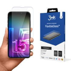 3MK Zaštitno kaljeno staklo FlexibleGlass za iPhone 15 Pro