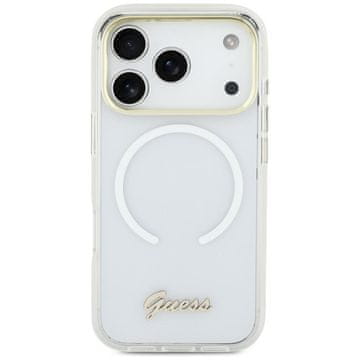 Guess Guess Iml Gradient Script Metalna Futrola Za Iphone 17 Magsafe Bijela