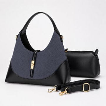 Dollcini Ženska crossbody torbica od umjetne kože crna s podesivom trakom