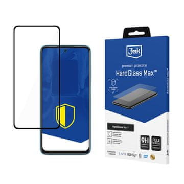 3MK Kaljeno staklo HardGlass Max za Xiaomi Redmi 10 2022 - zaštita zaslona