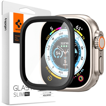 Spigen Spigen Kaljeno Staklo Glas.tr Slim Pro Za Apple Watch Ultra 49Mm Crno