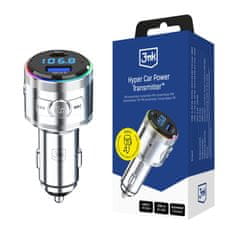 3MK Hiper Auto Predajnik 48W QC PD PPS USB 1C1A Srebrni