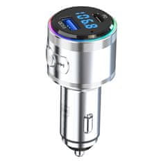 3MK Hiper Auto Predajnik 48W QC PD PPS USB 1C1A Srebrni