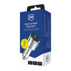 3MK Hiper Auto Predajnik 48W QC PD PPS USB 1C1A Srebrni