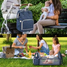 Dollcini Ženski ruksak od najlona plava vodootporan