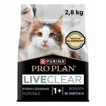 Purina Purina pro plan Liveclear sterilizirana puretina 2,8 kg