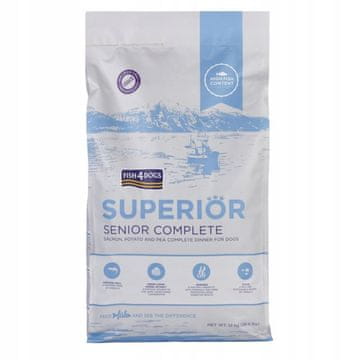 Fish4Dogs Superior Senior s lososom 12 kg