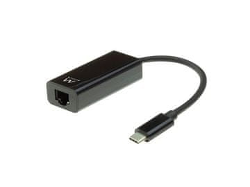 Ewent USB-C na RJ45 Ethernet adapter, crni, EW9828