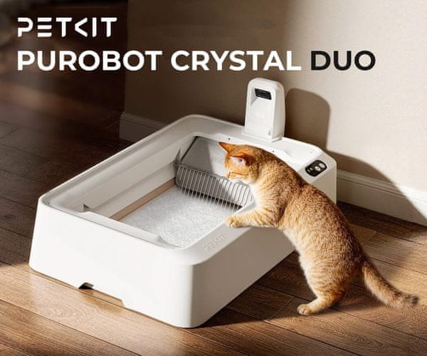 Pametni zahod za mačke PETKIT PUROBOT CRYSTAL DUO