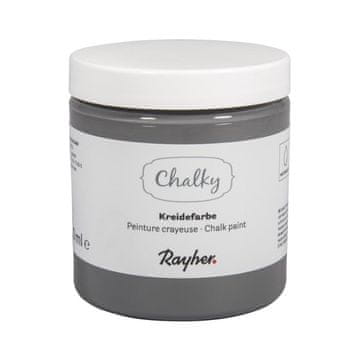 Rayher.	 Kredna boja Chalky 230 ml; tamno siva