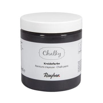 Rayher.	 Kredna boja Chalky 230 ml; ugljeno crna
