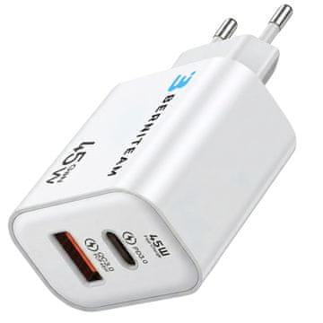 Berniteam Kućni punjač GaN 45W 2-port (BT-45PQ)