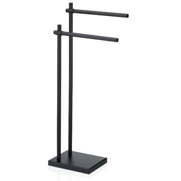 Kela Držač za ručnike KL-23962black Devin 23,0x18,0x79,0cm