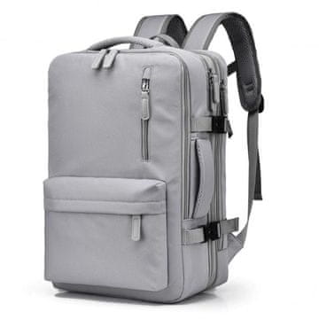 eCarla Vodootporni ruksak za kabinu 44x30x16/26 cm – sivi