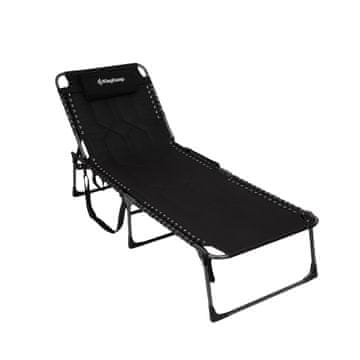 King Camp Sklopiva ležaljka za sunčanje KING CAMP Magnolia B40 - 200 x 68 cm - crna