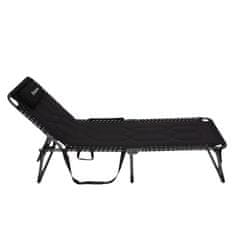 King Camp Sklopiva ležaljka za sunčanje KING CAMP Magnolia B40 - 200 x 68 cm - crna