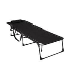 King Camp Sklopiva ležaljka za sunčanje KING CAMP Magnolia B40 - 200 x 68 cm - crna