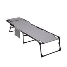 King Camp Sklopiva ležaljka za sunčanje KING CAMP Magnolia B40 - 190 x 59 cm - siva