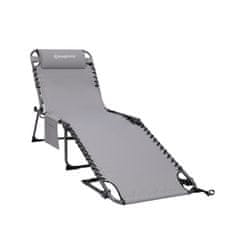 King Camp Sklopiva ležaljka za sunčanje KING CAMP Magnolia B40 - 190 x 59 cm - siva