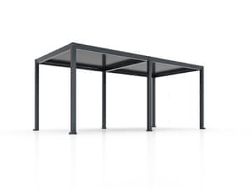 Bellano Living Bioklimatska Pergola Bellano S25, 3x6; tamno siva, samostojeća