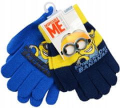 Eplusm Komplet od 2 rukavice s pet prstiju za djecu, pletivo, Minionki D095X