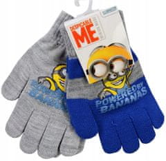 Eplusm 2-pak dječje pletene petoprste rukavice Minionki D095W
