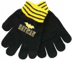 Eplusm Dječje rukavice s pet prstiju, pletivo, Batman, crne, D095N