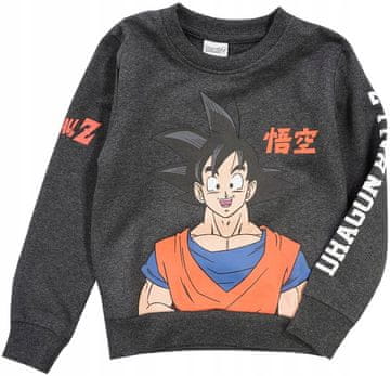 Eplusm Dragonball dječačka ocijepljena dukserica preko glave, grafit, 110 D036F_A