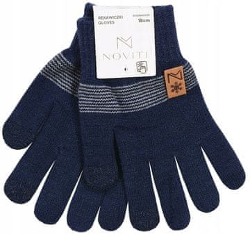 Rukavice s pet prstiju, pletene, dječačke, podstavljene, 18cm 9-12 V032