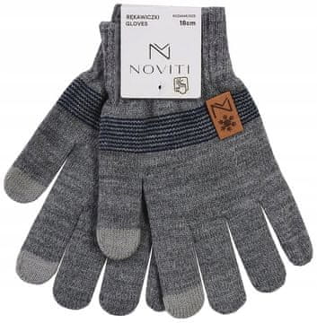 Rukavice s pet prstiju, pletene, dječačke, podstavljene, 14 cm, 4-5 V032