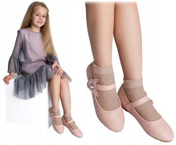 Čarape, najlonske, glatke, 2 komada, 20DEN onesize, tjelesno-bež N030M
