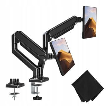 Podesivi stolni nosač za dva monitora od 13-32"